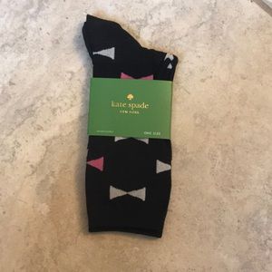 Kate spade black/white ankle socks one size NWT